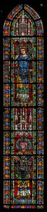 Window w205 depicting St Maximin and St Valentius by French School