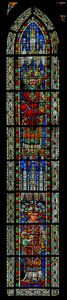 Window w207 depicting St Garonius and St Victor by French School