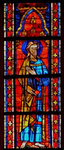 Window depicting an Apostle by French School