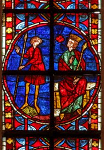 Window depicting Herod hears of St James preaching