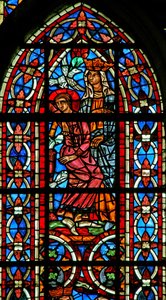 Window w211 Depicting St Helen Dreams by French School