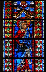 Window depicting St Jude by French School