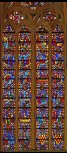 Window depicting St Thomas and St Stephen by French School