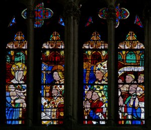 Window depicting the Virgin and Child by French School