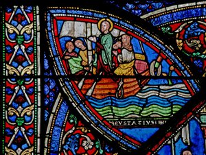 Life of St Eustache: He Sets Off with His Family to Egypt by French School