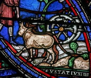 Life of St Eustache: He Works the Land by French School