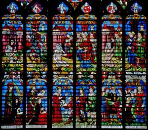 Window depicting the Story of Job