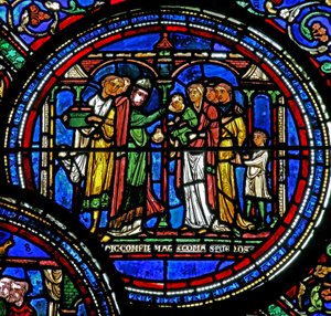 St Thomas Becket Confirming Children