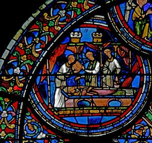 Burial of St Thomas Becket by French School