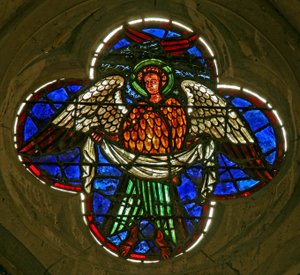 Window 24 depicting a seraphim