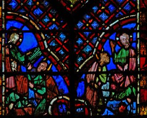 God Gives Moses the Tables of the Law by French School