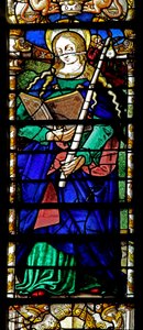Window depicting St Genevieve by French School
