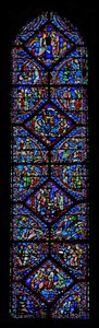 Window depicting the Birth of Christ by French School