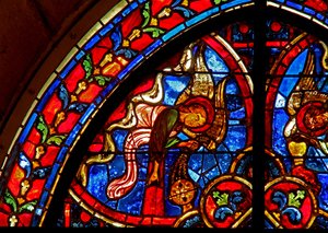 Window depicting angels