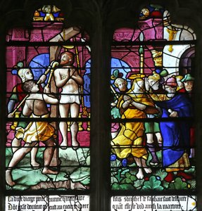 Window depicting the Death of St Caprais