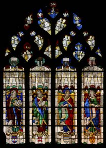 Window depicting the Four Evangelists by French School