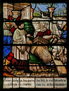 St Nicholas: Obtains Wheat for the Citizens of Alexandria by French School