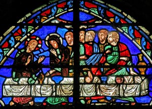 Window depicting the Marriage at Cana