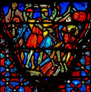 Joshua and the Gibeonites Confront Five Amorite Kings by French School