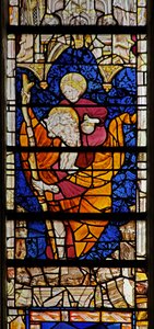 Window depicting St Christopher