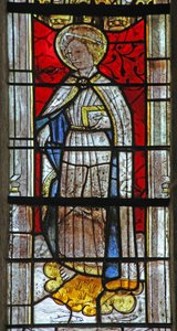 Window w6 depicting St Psalmet by French School