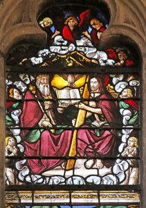 Window depicting the Trinity