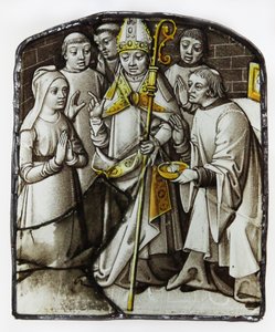 Window w78 Depicting the Sacrament of Penance by French School
