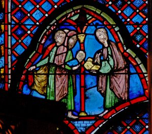 St John the Baptist: His Father Zacharias Writes the Name of His Son by French School