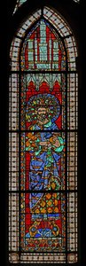 Window depicting Pepin the Short