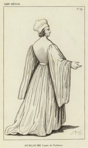 13th Century, William, Count of Toulouse (engraving) by French School