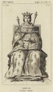 13th Century, Reign of Louis IX, Louis IX, Royal Costume by French School