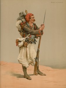 Zouave on Sentry Duty by French School