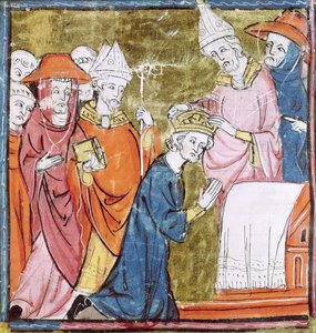 The Coronation of Emperor Charlemagne (742-814) by Pope Leo III at St. Peter