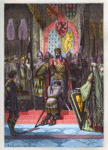 The Accolade. Engraving from 