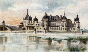 View of the Castle of Chantilly (Oise) by French School