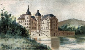 View of the Castle of Vizille by French School
