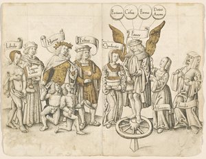 A Dialogue on Human Favor (recto) [fol. 15 verso / 16 recto] by French early 16th Century