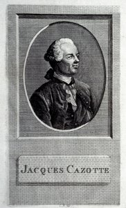 Portrait of the Author Jacques Cazotte by French master.