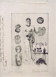 Frida and the Miscarriage by Frida Kahlo