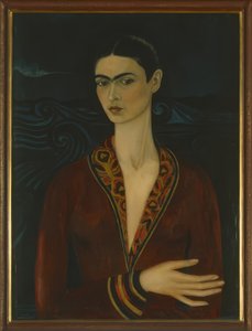 Self-Portrait Wearing a Velvet Dress by Frida Kahlo