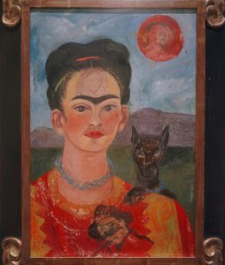 Self-Portrait with Portrait of Diego by Frida Kahlo