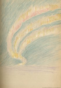 Streamers of Aurora Borealis, 28th November 1893. Pastel Sketch