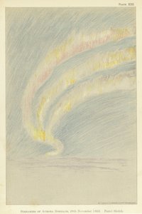Streamers of Aurora Borealis, 28 November 1893