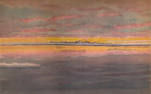 Sunset off the North Coast of Asia, North of the Mouth of the Chatanga
