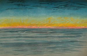 The Waning Polar Day, 22nd September 1893 (Pastel Sketch)
