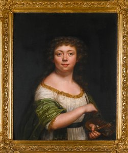 Self-portrait, Aged Twenty-One by Friederike Julie Lisiewska by Friederike Julie Lisiewska