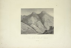 View of the Silla de Caracas, Drawn by Marchais, Engraved by Bouquet, Illustration from 