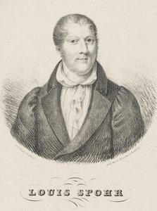 Portrait of Louis Spohr by Friedrich August Fricke