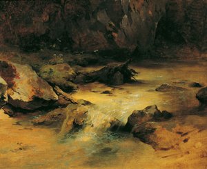 Wild Stream by Friedrich August Mathias Gauermann