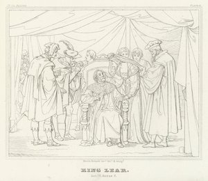 King Lear, Act IV, Scene 7 (engraving) by Friedrich August Moritz Retzsch